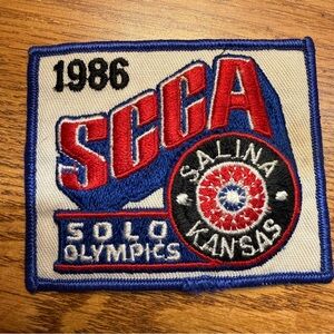 SCCA Sports Car Club of America Embroidered Patch Salina Kansas Solo Olympic